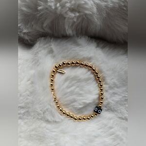 NWOT, Serefina × Anthropologie, Monogram Stretch Bracelet, "O"